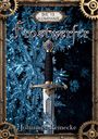 „Die 13. Kompanie: Frostwerfer“ von Johannes Reinecke. Ein Schwert vor eisigem Hintergrund, umrahmt von Zahnradmuster.