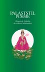 "PALASTSTIL POESIE, Chinesische Gedichte des sechsten Jahrhunderts" auf grünem Hintergrund. Illustration: Figur in rosa Robe.
