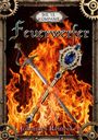 "Die 13. Kompanie, Feuerwerfer, Johannes Reinecke." Ein Schwert und Zepter vor Flammen, eingerahmt von Zahnrädern.