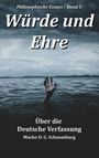 "Würde und Ehre. Über die Deutsche Verfassung. Philosophische Essays – Band 5. Hand streckt sich aus dem Wasser."
