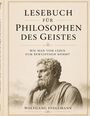 "Lesebuch für Philosophen des Geistes: Wie man vom Leben zum Bewusstsein kommt." Skulptur eines denkenden Mannes.