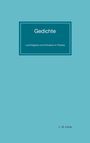 "Gedichte. Leichtigkeit und Schwere in Poesie." L. N. Linna. Ein minimalistisches Cover, türkis mit einem dunklen Kasten.