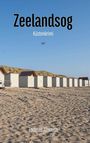 "Zeelandsog: Küstenkrimi" und "Thomas Ammich" über einem Strand mit weißen Hütten und blauem Himmel.