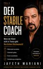 Titel: "Der Stabile Coach" von Jafeth Mariani. Porträt eines Mannes mit schwarzem Haar und Bart.