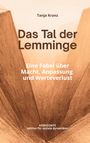„Das Tal der Lemminge“ von Tanja Kranz. Brauntöne, abstrakte Illustration von Tälern.