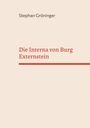 Text: "Stephan Gröninger" und "Die Interna von Burg Externstein". Einfache, helle Gestaltung mit rotem Text auf beigem Hintergrund.