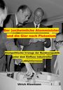 Text: „Der (un)heimliche Atominister und die Gier nach Plutonium...von Ulrich Kleemann.“ Schwarz-weiß Foto von Männern in Anzügen.
