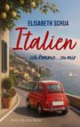 ELISABETH SCHUA Italien ich komme...zu mir. Mehr als eine Reise. Ein rotes Auto fährt an der Küste entlang, Zitronenbaum.