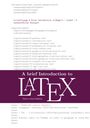 Text im oberen Teil beschreibt Befehle und Eingaben in LaTeX. Unten sieht man „A brief Introduction to LaTeX“.