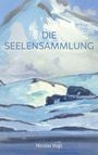 "DIE SEELENSAMMLUNG" von Nicolas Vogt, vor einer Gemälde von schneebedeckten Bergen.
