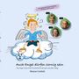 "Mit Impulsen für Theater-Workshops für Kinder und Erwachsene. Auch Engel dürfen zornig sein. Marion Gottlob." Illustration eines wütenden Engels auf einer Wolke. Drei Fotos von Kindern mit Namen.