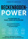 Titel: "Beckenbodenpower". Untertitel: "Praxisratgeber für Frauen, Männer und Fachpersonen". Text mit Icon: Wissen verstehen.