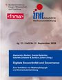 Bundesministerium, FNMA-Logo, ZFHE-Logo, Titel: "Digitale Souveränität und Governance". Weiße und blaue Hintergründe.