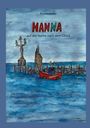 "Hanna auf der Suche nach dem Glück" von Ricarda Beisler. Illustration: rotes Boot, Steg, blaue Wasserfläche und Himmel.