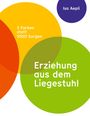 "3 Farben statt 1000 Sorgen" und "Erziehung aus dem Liegestuhl" in bunten Kreisen; "Isa Aepli" in violettem Kreis.