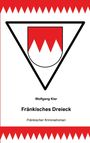 Text: "Wolfgang Klar, Fränkisches Dreieck, Fränkischer Kriminalroman". Illustration: Dreieck mit rot-weißem Muster.