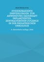 Titel in Weiß auf Blau: „Evidenzbasierte Empfehlungen zur Anwendung dauerhaft implantierter, zentralvenöser Zugänge in der pädiatrischen Onkologie“. Autor: Arne Simon et al. 6. Auflage, 2026.