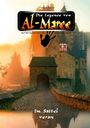 Text: „Die Legende von Al-Maree“, „Auf der Suche nach der Schwarzen Hand“, „Im Sattel voran“. Eine Burg im Nebel.