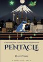 „A Pneumatic Post Guide to Europe’s Enlightenment PENTACLE River Crane“. Eine Illustration mit Eiffelturm und Frosch.