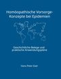 „Homöopathische Vorsorge-Konzepte bei Epidemien“ mit Autor Hans Peter Exer. Weltkarte als Umrisszeichnung auf blauem Hintergrund.
