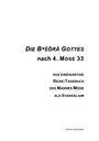 Text: "Die Bəsôrâ Gottes nach 4. Mose 33. Das einzigartige Reise-Tagebuch des Mannes Mose als Evangelium." Unten: Jochen Schneider.