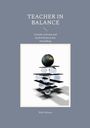 "Teacher in Balance. Gesund, achtsam und kraftvoll durch den Schulalltag." Illustration: Balancierende Kugeln und Globus.