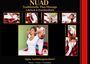 „NUAD Traditionelle Thai-Massage Lehrbuch & Praxishandbuch“. Mehrere Bilder von Massage-Techniken. Logo: Dreieck mit Alpha.