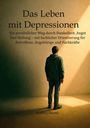 "Das Leben mit Depressionen" oben, darunter Mann in grünem Hoodie, nachdenklich im Schatten stehend, namengebend Mathis Ourel.