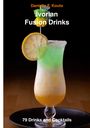 Titel: "Ivorian Fusion Drinks". Autor: "Danielle F. Kouto". Ein Cocktail mit Schichten in Grün, Weiß und Orange, garniert mit Zitrone.