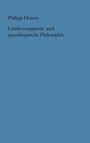 Text: "Philipp Heinen, Letztkonsequente und quasiskeptische Philosophie." Einfache, blaue Buchcovergestaltung.