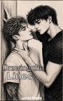 Text: „Drawing the Lines“ und „Jamie Hayes“.  
Illustration von zwei jungen Männern in inniger Pose.
