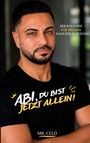 Texte: "Der Ratgeber für Männer nach der Scheidung", "ABI, DU BIST JETZT ALLEIN!", "MR. CELO". Mann mit Bart und gekreuzten Armen.