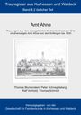 "Trauregister aus Kurhessen und Waldeck, Band 8.2 östlicher Teil, Amt Ahne." Eine historische Illustration eines Dorfes.