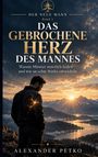 „Der neue Mann: Das gebrochene Herz des Mannes“ von Alexander Petko. Mann steht vor Sonnenuntergang in Bergen.