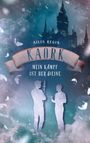 Ailis Regin. Kaork. Mein Kampf ist der Deine. Silhouetten zweier Personen vor einem düsteren Schloss und Wolken.