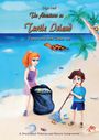 Titel: The Adventures on Turtle Island. Emma and Ben Clean Up. Illustration: Kinder sammeln Müll am Strand.