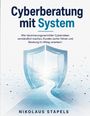 "Cyberberatung mit System" – Anleitung für Versicherungsvermittler. Illustration eines Weges durch ein futuristisches Tor.