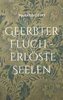 Markus Otto, Geerbter Fluch – Erlöste Seelen. Hintergrund mit blauen floralen Mustern auf braunem Grund.