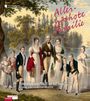„Allerhöchste Familie“ und „Privatleben und Pflicht am Hof Franz II./I.“ auf einer historischen Illustration einer Familie.