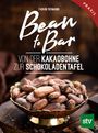 Text: "FABIAN REHMANN", "Bean to Bar", "VON DER KAKAOHBOHNE ZUR SCHOKOLADENTAFEL". Ein Schälchen mit Kakaobohnen.