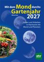 Text: "Mit dem Mond durchs Gartenjahr 2027. Michel Gros. Leben und Arbeiten in Harmonie mit Mond und Planeten." Links Obstkorb.