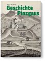 „Geschichte des Pinzgaus“ von Rainer Hochhold, Anton Pustet Verlag. Illustration einer historischen Landschaft mit Gebäuden.