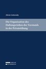 Buchtitel: "Die Organisation des Haftungsrisikos des Vorstands in der Privatstiftung". Dunkelblaues Cover, einfaches Design.