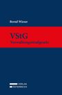 Text: "Bernd Wieser, VStG Verwaltungsstrafgesetz". Dunkelblauer Hintergrund mit rotem Streifen. Logo: Verlag Österreich.