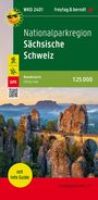 : Nationalparkregion Sächsische Schweiz, Wanderkarte 1:25.000, mit Infoguide, freytag & berndt, WKD 2401, KRT