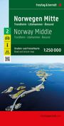 : Norwegen Mitte, Straßen- und Freizeitkarte 1:250.000, freytag & berndt, KRT
