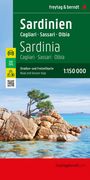 : Sardinien, Straßen- und Freizeitkarte 1:150.000, freytag & berndt, KRT