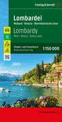 : Lombardei, Straßen- und Freizeitkarte 1:150.000, freytag & berndt, KRT