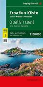 : Kroatien Küste, Straßen- und Freizeitkarte 1:200.000, freytag & berndt, KRT