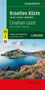 : Kroatien Küste, Straßen- und Freizeitkarte 1:200.000, freytag & berndt, Div.